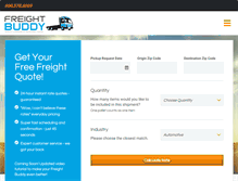 Tablet Screenshot of freightbuddy.com